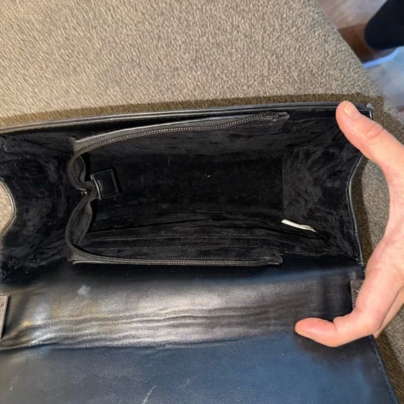 Elegant Black Quilted Shoulder Bag Small Medium Flap Crossbody Classic - Picture 7 of 9